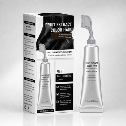 Plant-Based Comb Hair Dye - Natural Hair Dye Solution