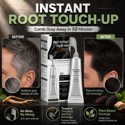 Plant-Based Comb Hair Dye - Natural Hair Dye Solution