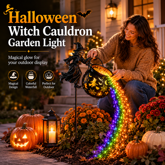 🔥Last Day 49% OFF🎃Halloween Witch Cauldron Garden Light