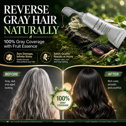 Plant-Based Comb Hair Dye - Natural Hair Dye Solution
