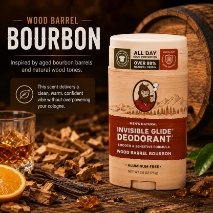 72 Hours Freshness for Men | Natural Wood Bourbon Deodorant