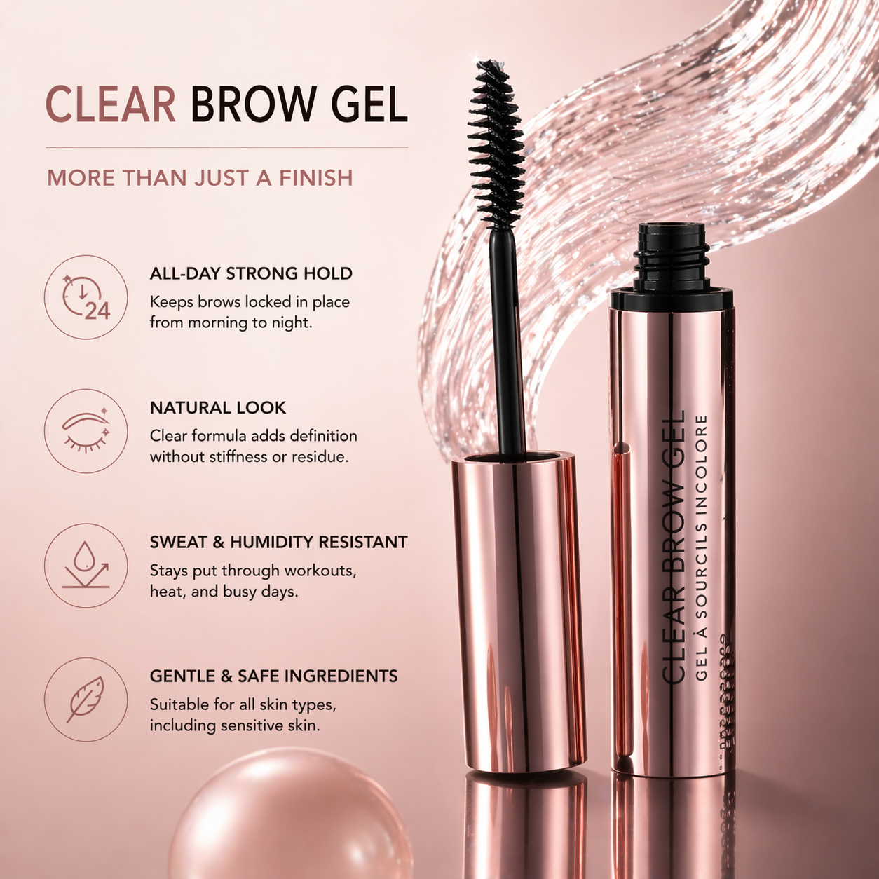 Clear Brow Gel – Perfectly Set, Naturally Defined
