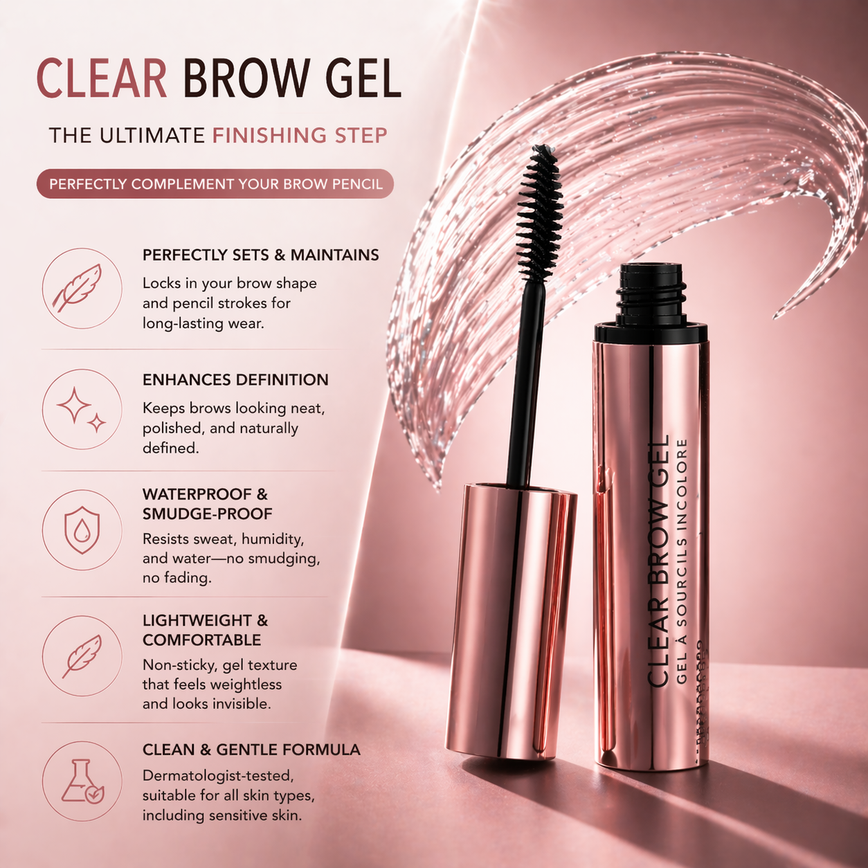 Clear Brow Gel – Perfectly Set, Naturally Defined