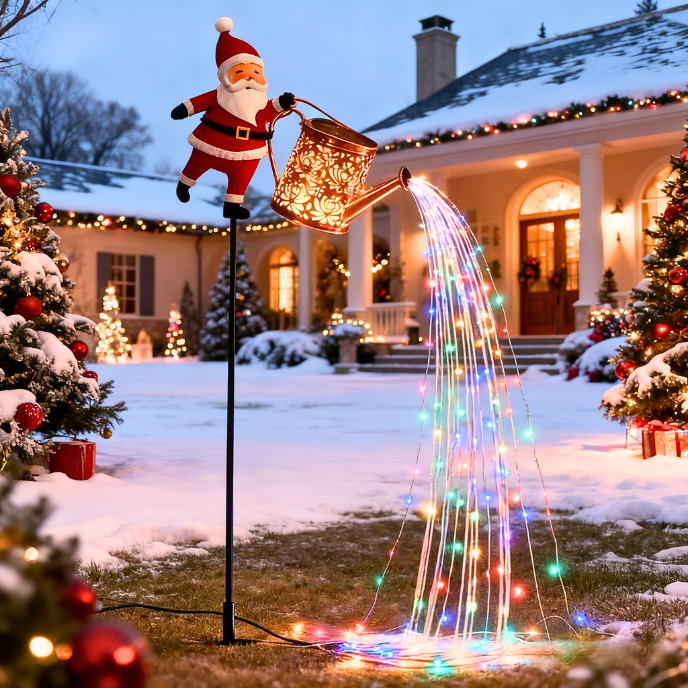 🎄 Early Christmas Sale 🎅 49% OFF - Solar-Powered Santa Claus Garden Stake Kettle Light