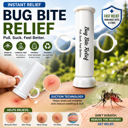 Stop Mosquito Bite Itch In Seconds-Reusable, Portable & Chemical-Free