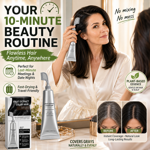 Plant-Based Comb Hair Dye - Natural Hair Dye Solution