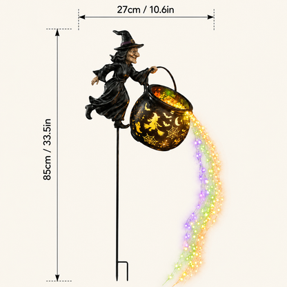 🔥Last Day 49% OFF🎃Halloween Witch Cauldron Garden Light